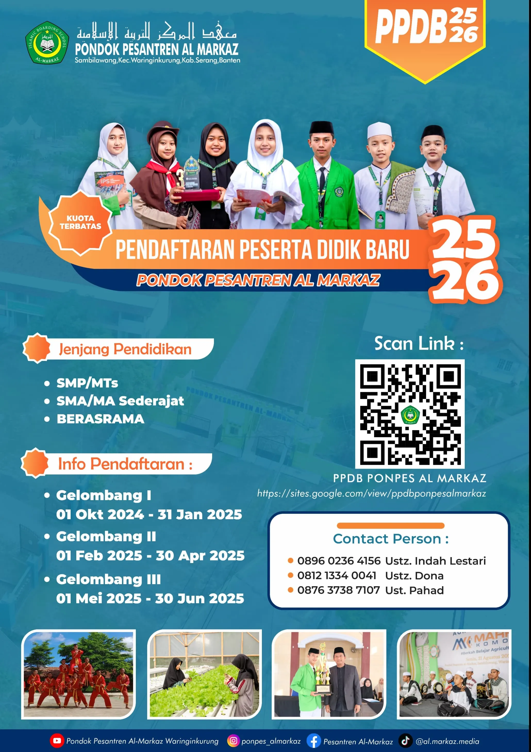 Penerimaan santri baru Al-markaz gambar 1