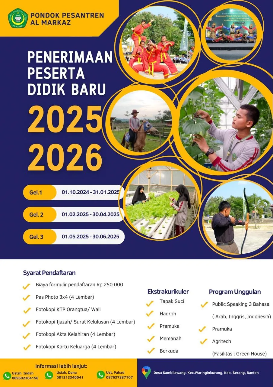 Penerimaan santri baru Al-markaz gambar 2